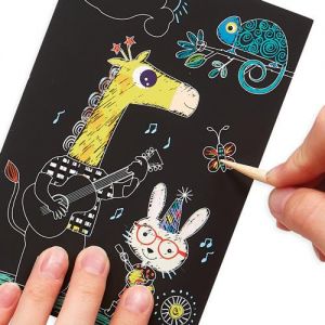 Ooly - Mini Scratch & Scribble Art Kit - Safari Party