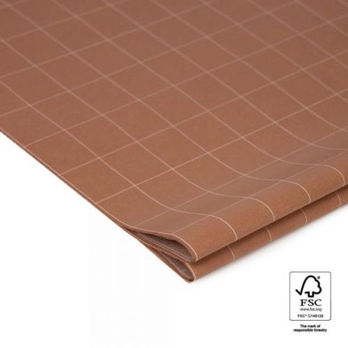 Vloeipapier Grid Terra 50x70cm