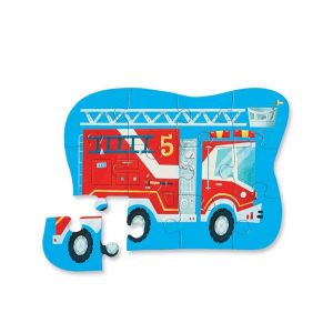 12 Pc Mini Puzzle/fire Truck
