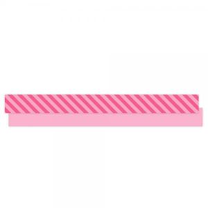Krullint Paporlene Stripes Duo Pink 10mm (5 Meter)