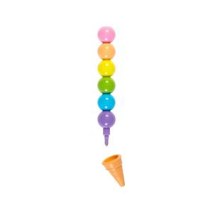 Ooly - Rainbow Scoops Stacking Erasable Crayons + Scented Eraser