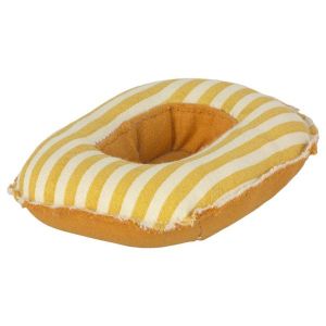 Rubber Boat Small Mouse - Yellow Stripe