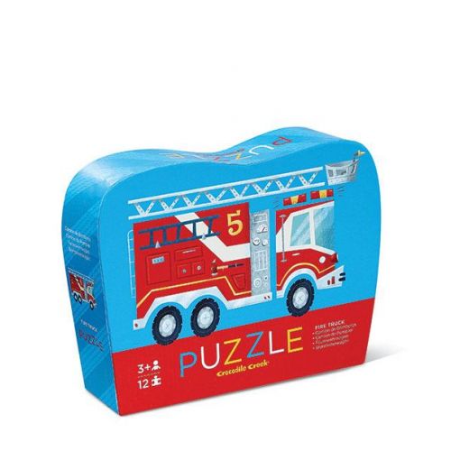12 Pc Mini Puzzle/fire Truck