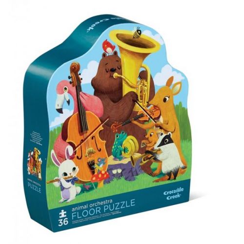 36 Pc Shaped Puzzle/animal Orchestra