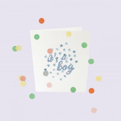 Confetti Cards Baby - It's A Boy