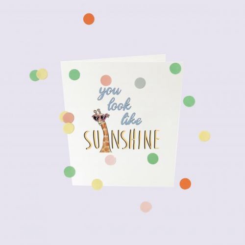 Confetti Cards Baby - You Look Like Sunshine