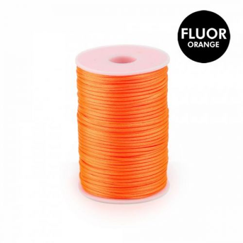 Koord Satin Fluor Orange 2mm (5 Meter)