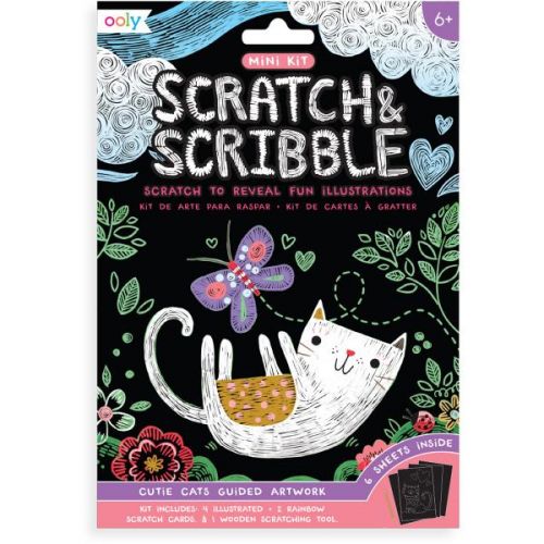 Mini Scratch & Scribble Art Kit - Cutie Cats