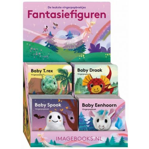 Vingerpopboekje - Fantasiefiguren Baby Draakje