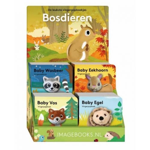 Vingerpopboekje - Bosdieren Baby Eekhoorn