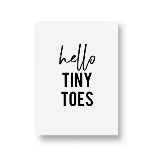 Zwartwitjes Kaart - Hello Tiny Toes