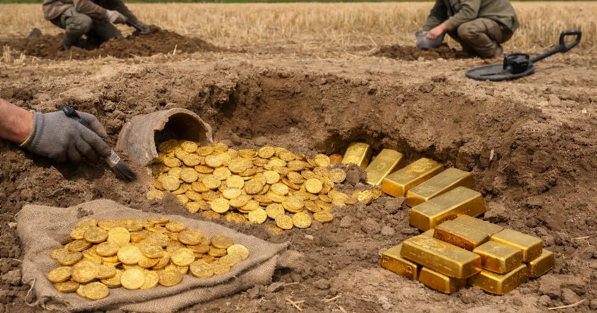 Spectaculaire vondst: oud gouddepot bij Pilsen